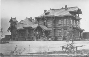 Виды города Гатчины – Балтийский вокзал, фотография 1896 года.